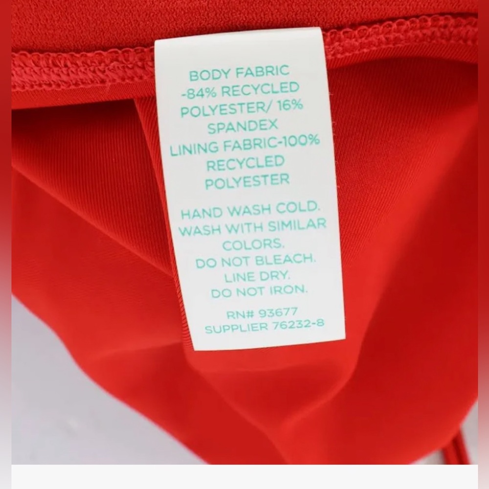 Oasis High Waist Swim Bottoms Orange Medium - Picture 4 of 7